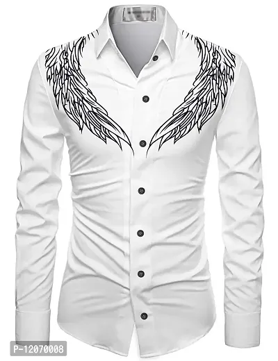 RK Collection Slowrose Men's Polycotton Fully Digital Printed Unstitched Shirt Fabric Piece For Men And Boys (2.35 Meter) (Maroon) (White)