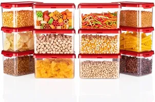 Useful Plastic Plastic Grocery Containers with Airtight Lid-750 ml, Pack of 9-thumb1