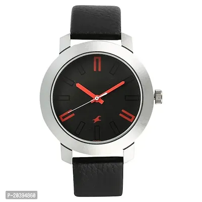 3120SL02 Black, Silver Strap Black Premium Analog Watch For Men