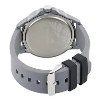 3123SL02 Black Strap PU Grey Premium Sports Analog Timepiece For Boys  Men Wearing in Swimming Pool, Rainy Weather-thumb1