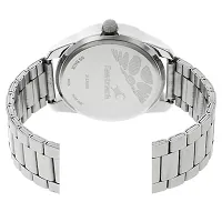 3123SM01 Black Strap Silver Chain Premium Analog Watch For Men-thumb3