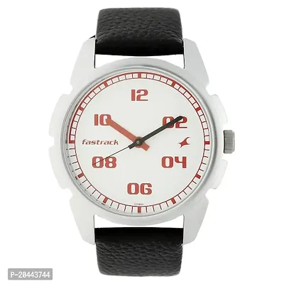 3124SL01 White Red Strap Black Premium Analog Wrist Watch For Boys  Men