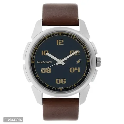 3124SL02 Black Strap Brown Premium Analog Wrist Watch For Men
