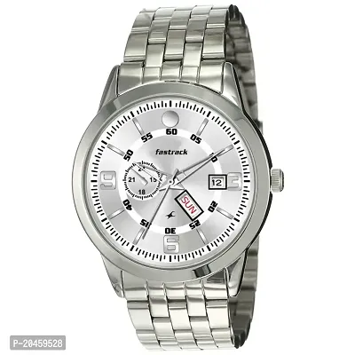 DD004SM Silver Strap Silver Chain Premium Analog Timepiece  For Boys  Men