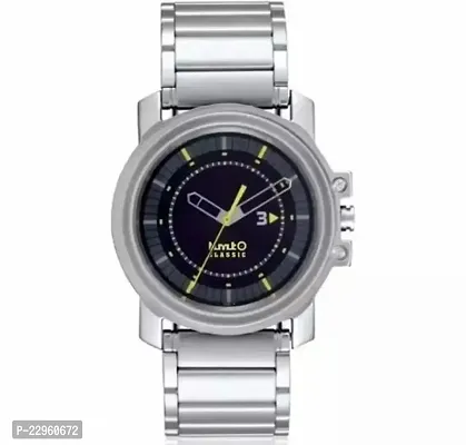 Latest Trendy 3039SM04 Dial Multicolor Strap Stainless Steel Chain Premium Analog Watch For Boys  Men-thumb0