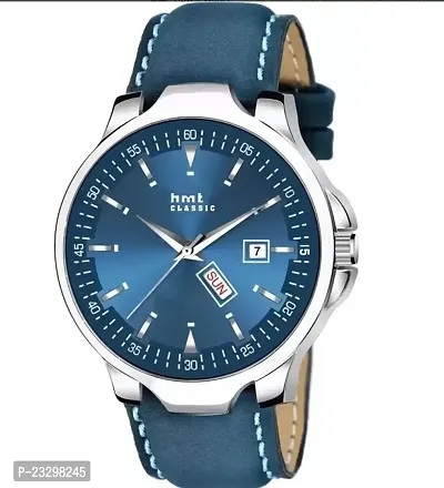 Latest Trendy Watch 2338672SL01 Dial Blue Strap Leather Blue Premium Analog Wrist Watch For Boys  Men