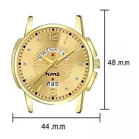 Latest Trendy Watch Dial Gold With Golden Chain Premium Analog Wrist Watch For Boys  Men-thumb2