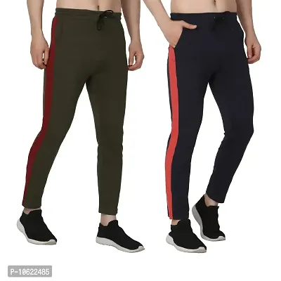 ATZ Men Trackpants Combo 2 Mehandi navy-38-thumb0