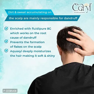 Caryl 300ml Anti Dandruff Shampoo Infused with Fludipure 8g, Cinnamon Oil  Coffee Extract Clears Dandruff Flakes, Purifies Scalp  Reduces Scalp Irritation Suitable for Men and Women-thumb4