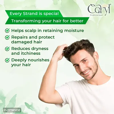 Caryl 300 ml Gentle Care Sulfate free Shampoo Cleanses and Restores Hair Shine Enriched with Biotin, Almond Oil  Green Tea Extract Suitable for Men  Women-thumb2