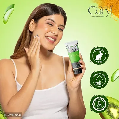 Caryl 100 ML Fresh  Glow Face Wash With Aloe Vera,Turmeric Extract  Kiwi Fruit Extract - Cleansing Skin Whitening Facial Foam Paraben Free -Men and Women Suitable for All Skin Types-thumb3