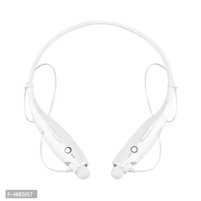 HBS-730 Neckband Bluetooth Headphones Earphone Wireless Headset with Mic for All Smartphones-White