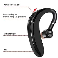 S109 One Ear Bluetooth Earphone Wireless Headphones for Mobile Phone Sports Stereo Jogger,Running,Gyming Bluetooth Headset Compatible with All Devices-thumb3