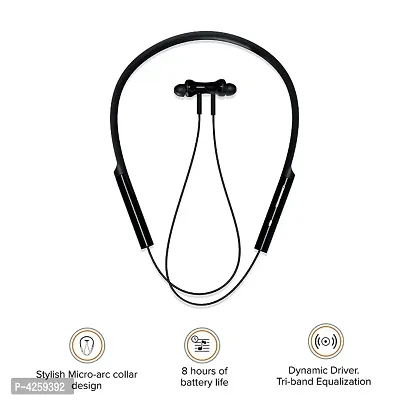 Neckband Bluetooth Earphones with Dynamic Bass, Works with Voice Assistant, Bluetooth 5.0