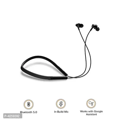 Neckband Bluetooth Earphones with Dynamic Bass, Works with Voice Assistant, Bluetooth 5.0-thumb2