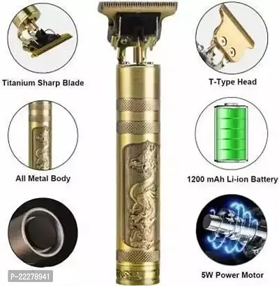 MAXTOP Golden Trimmer Buddha Style Trimmer, Professional Hair Clipper, Adjustable Blade Clipper, Hair Trimmer and Shaver For Men, Retro Oil Head Close Cut Precise hair Trimming Machine : Code-104