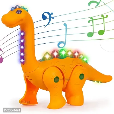 Battery Operated Walking Dinosaur Musical Toys for Kids-thumb0
