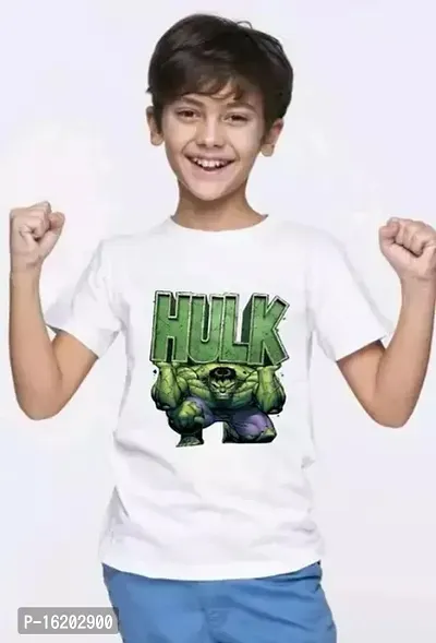 Stylish Multicoloured Polyester Printed Tees For Boys-thumb0