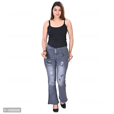 Women Bellbottom Jeans-thumb0