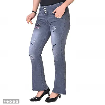 Women Bellbottom Jeans-thumb3