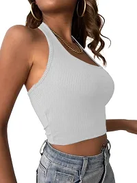 Classy Fashion Backless Ribbed Knit Halter Girls And Women Top-thumb2