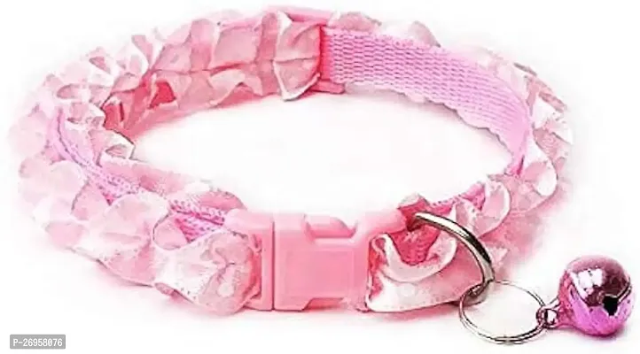 Stylish Pink Paw Cat Collar With Bell-thumb0