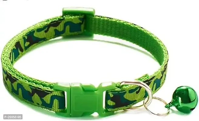 Stylish Green Paw Cat Collar With Bell