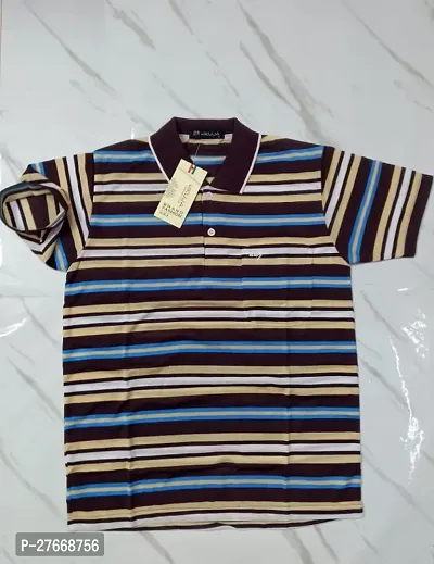 Classic Cotton Striped T shirt for Men