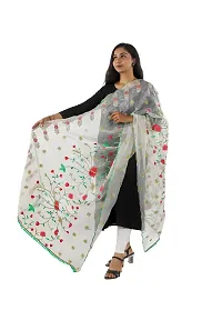 Stylish White Organza Dupattas For Women-thumb2