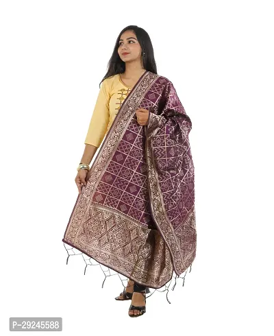 Stylish Purple Jacquard Dupattas For Women-thumb3