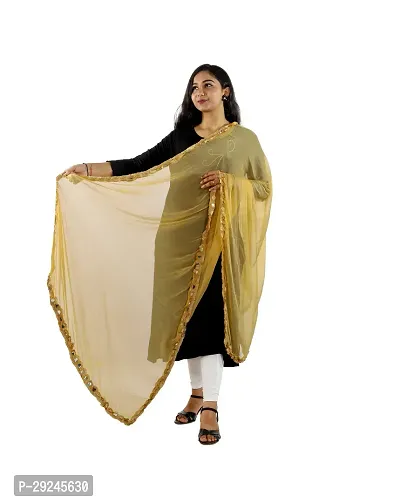 Stylish Yellow Nazneen Dupattas For Women