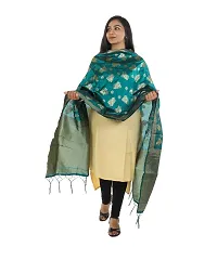 Stylish Green Jacquard Dupattas For Women-thumb1