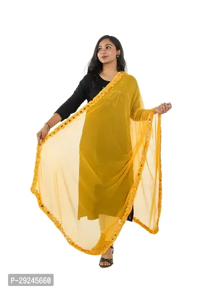 Stylish Yellow Nazneen Dupattas For Women-thumb0