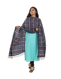 Stylish Navy Blue Chinnon Dupattas For Women-thumb1