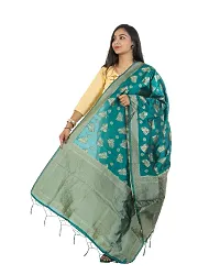 Stylish Green Jacquard Dupattas For Women-thumb2