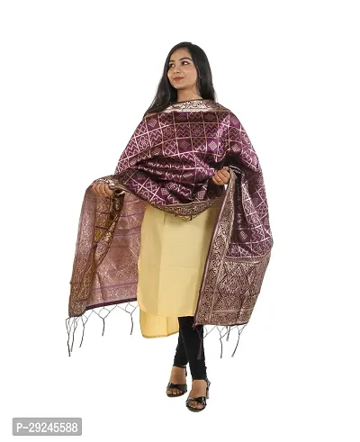 Stylish Purple Jacquard Dupattas For Women-thumb2