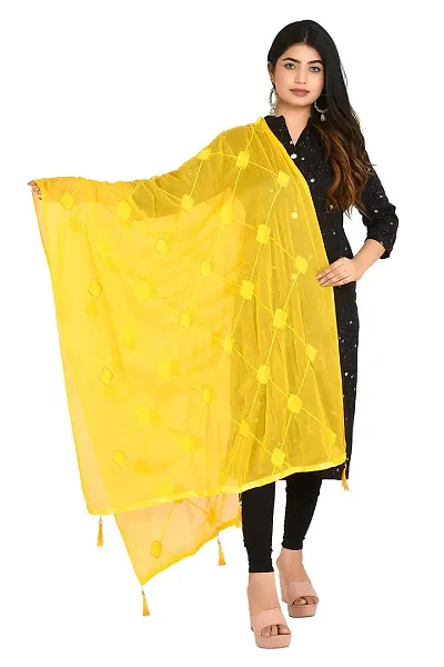 SNARA Women's S1004 Chiffon Dupatta