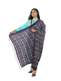 Stylish Navy Blue Chinnon Dupattas For Women-thumb2