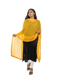 Stylish Yellow Nazneen Dupattas For Women-thumb1