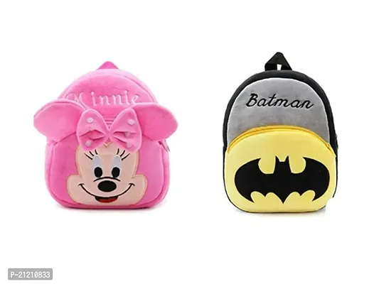 Aaamir  Kid's School Bag  Cartoon Print Backpacks Suitable For Nursery,LKG,UKG  Play school children (combo -2)