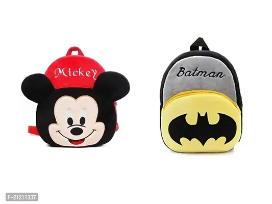 Aaamir  Kid's School Bag  Cartoon Print Backpacks Suitable For Nursery,LKG,UKG  Play school children (combo -2)