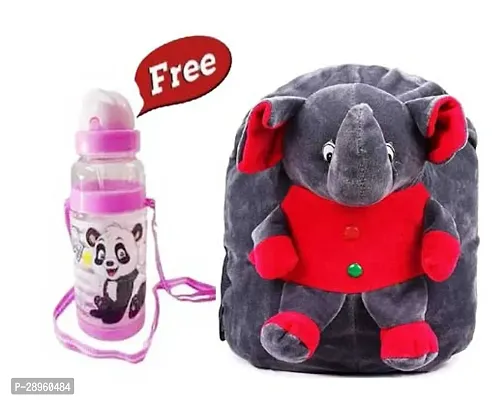 Stylish Printed School Bag for Kid with Bottle