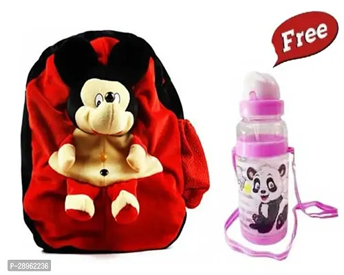 Stylish Printed School Bag for Kid with Bottle