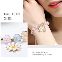 Elegant Double Charm Crystal Bracelet Adjustable Chain-thumb3