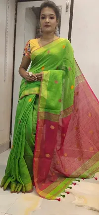 Beautiful Silk Woven Design Saree with Blouse piece For Women