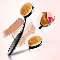 OneMy Face Body Makeup Brush Oval Foundation Brush Para Base De Maquillaje for Liquid Foundation Powder Cream Contour Buffing Stippling Blending Palm Brush for Travel or On the Go (oval brush) 1psc-thumb1