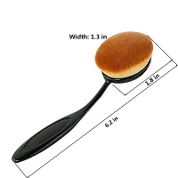 OneMy Face Body Makeup Brush Oval Foundation Brush Para Base De Maquillaje for Liquid Foundation Powder Cream Contour Buffing Stippling Blending Palm Brush for Travel or On the Go (oval brush) 1psc-thumb2