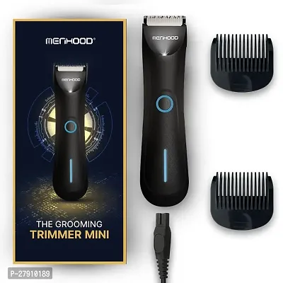 Menhood Grooming Trimmer Mini|Body Private Part Shaving Trimmer for Men|Rechargeable|Cordless|Waterproof|LED Torch|Upto 90 Min Run-Time|Skin Protective|Travel Friendly|,Battery Powered