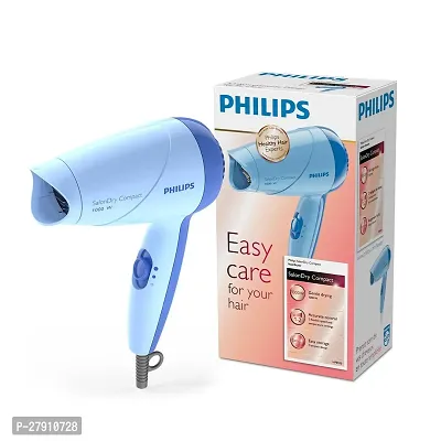 HP8100/60 Compact Hair Dryer| 2 Flexible heat setting| ThermoProtect prevents overhearting | 1000 Watts- Blue