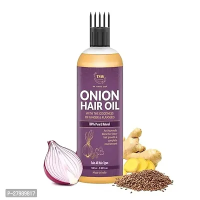 NW-THE NATURAL WASH Onion Hair Oil For Strong  Healthy Hair For All Hair Types, Prevents Hair Fall, No Mineral Oil  Synthetic Fragrance, 100ml, Pack Of 1
